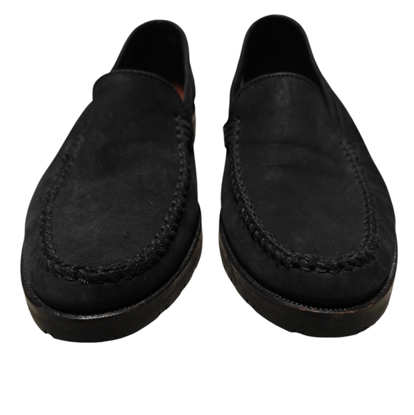 COACH Black Suede Loafers Shoes Women’s Size 7.5 J209 Made in Italy - Picture 3 of 15